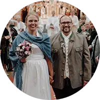 Maria und Björn Testimonial Foto bei deren Hochzeit